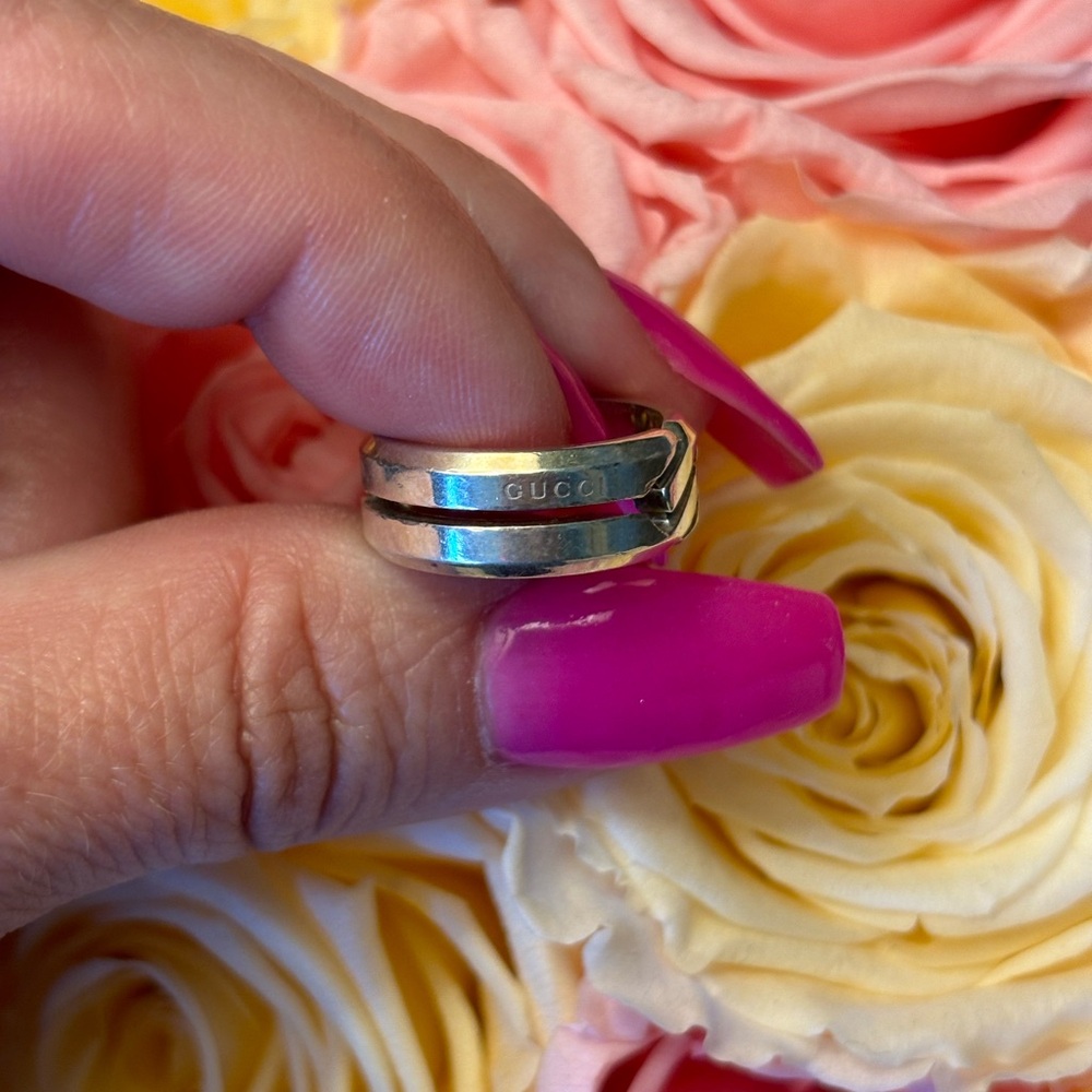 GUCCI 925 in box ring size 4.5 ish 5 NIB